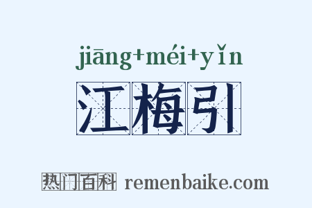 江梅引是什么意思的图片